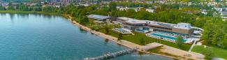 Spa in Lindau on Lake Constance bird's eye view